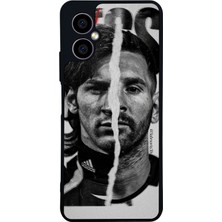 Scaleta Case Omix X3 Uyumlu Lionel Messi Tasarımlı Glossy Mat Siyah Silikon Telefon Kılıfı