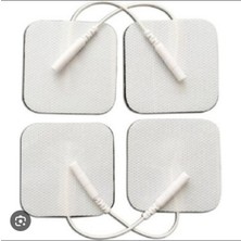 Özgürce Tens Pedi Soketli Düz 4'lü Set, Rahat ve Güçlü Elektrik Masajı