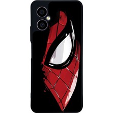Scaleta Case Omix X5 Uyumlu Spiderman Tasarımlı Glossy Mat Siyah Silikon Telefon Kılıfı