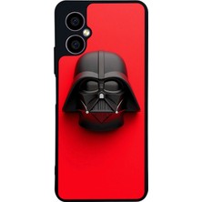 Scaleta Case Omix X3 Uyumlu Darth Vader Tasarımlı Glossy Mat Siyah Silikon Telefon Kılıfı