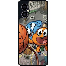 Scaleta Case Omix X5 Uyumlu Çizgi Film Karakteri Tasarımlı Glossy Mat Siyah Silikon Telefon Kılıfı