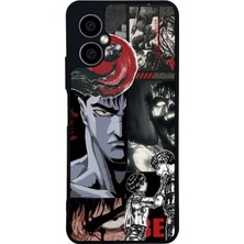 Scaleta Case Omix X5 Uyumlu Berserk Tasarımlı Glossy Mat Siyah Silikon Telefon Kılıfı