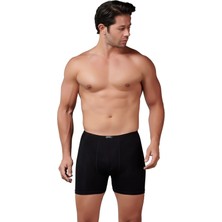 Gümüş 8007 12'li Bambu Ince Bel Elastan Boxer