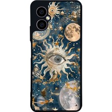 Scaleta Case Omix X3 Uyumlu Astral Tasarımlı Glossy Mat Siyah Silikon Telefon Kılıfı