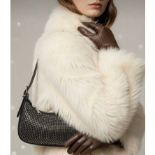 Arvelia Kadın Taşlı Baget El ve Omuz Çantası