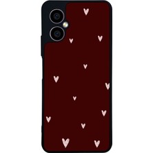 Scaleta Case Omix X5 Uyumlu Kalp Tasarımlı Glossy Mat Siyah Silikon Telefon Kılıfı