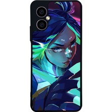 Scaleta Case Omix X5 Uyumlu Valorant Tasarımlı Glossy Mat Siyah Silikon Telefon Kılıfı