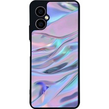 Scaleta Case Omix X3 Uyumlu Hologram Tasarımlı Glossy Mat Siyah Silikon Telefon Kılıfı