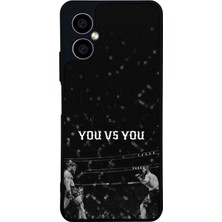 Scaleta Case Omix X5 Uyumlu Ufc Tasarımlı Glossy Mat Siyah Silikon Telefon Kılıfı
