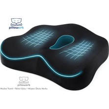 Özgürce Konforlu Ortopedik Oturma Minderi Visko Kuyruk Sokumu Destekli