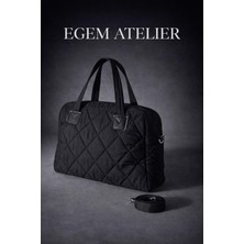 Egem Atelier Kapitone Desen Omuz Çantası