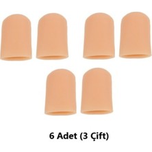 Özgürce 6 Adet Silikon Başparmak Koruyucu, Tırnak ve Kemik Destekli Set