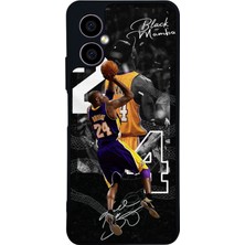 Scaleta Case Omix X5 Uyumlu  Kobe Bryant Tasarımlı Glossy Mat Siyah Silikon Telefon Kılıfı