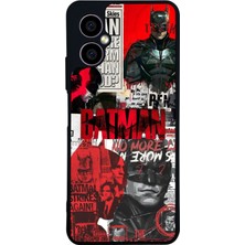 Scaleta Case Omix X3 Uyumlu Batman Tasarımlı Glossy Mat Siyah Silikon Telefon Kılıfı