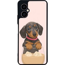 Scaleta Case Omix X5 Uyumlu  Köpek Tasarımlı Glossy Mat Siyah Silikon Telefon Kılıfı