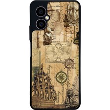 Scaleta Case Omix X5 Uyumlu  Korsan Tasarımlı Glossy Mat Siyah Silikon Telefon Kılıfı