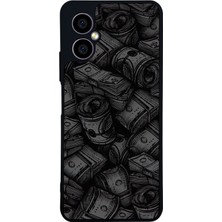 Scaleta Case Omix X5 Uyumlu Money Tasarımlı Glossy Mat Siyah Silikon Telefon Kılıfı