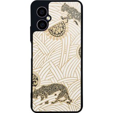 Scaleta Case Omix X5 Uyumlu Monogram Tasarımlı Glossy Mat Siyah Silikon Telefon Kılıfı
