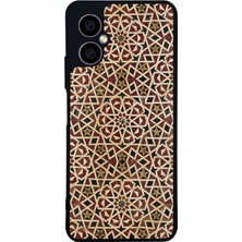 Scaleta Case Omix X5 Uyumlu Mozaik Tasarımlı Glossy Mat Siyah Silikon Telefon Kılıfı