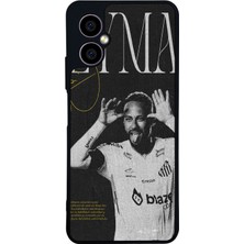 Scaleta Case Omix X5 Uyumlu Neymar Jr Tasarımlı Glossy Mat Siyah Silikon Telefon Kılıfı