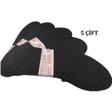 Özgürce 5 Çift Keçeli Kaymaz Patik Tabanı, Üç Katmanlı, Rahat ve Dayanıklı