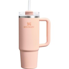 Stanley Quencher Pipetli Termos Bardak, Pastel Turuncu (Orange Cream), 0.89 Litre