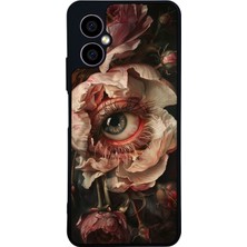 Scaleta Case Omix X5 Uyumlu Göz Tasarımlı Glossy Mat Siyah Silikon Telefon Kılıfı