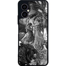 Scaleta Case Omix X3 Uyumlu Mitoloji Tasarımlı Glossy Mat Siyah Silikon Telefon Kılıfı