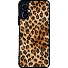 Scaleta Case Omix X5 Uyumlu Leopar Tasarımlı Glossy Mat Siyah Silikon Telefon Kılıfı