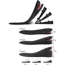 Özgürce 7 cm Hava Yastıklı Gizli Topuk Uzatıcı Tabanlık, Konfor ve Şıklık Sunar