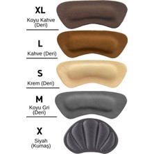 Özgürce Vurma Önleyici Topuk Pedi, Deri ve Kumaş, 5 Renk, Numara Küçültme