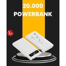 İlk El Grup Ieg™ LED Işıklı 20.000MAH Powerbank LCD Gösterge Dahili Çoklu Kablo