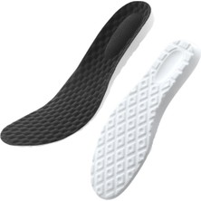 Özgürce Konforlu Anatomik Sporcu Ayakkabı Tabanlığı, Siyah Tekstil Yüzeyli, 1 Çift