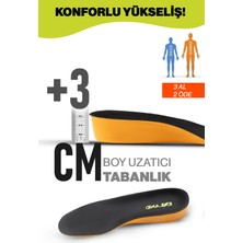 Özgürce 3 cm Boy Uzatıcı Tabanlık, Gizli Topuk Yükseltici, Rahat ve Dayanıklı