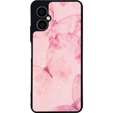 Scaleta Case Omix X5 Uyumlu  Kelebek Tasarımlı Glossy Mat Siyah Silikon Telefon Kılıfı