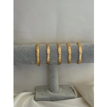 Çelik Açık Ay Yıldız Kelepçe (Gold, Ayarlamalı)