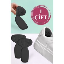 Özgürce Topuk Vurma Önleyici Daraltma Pedi Ayakkabı Içi Koruyucu Siyah