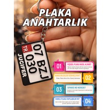 Kişiye Özel Plaka Tasarımlı Premium Anahtarlık – 3D Kabartmalı Özel Üretim