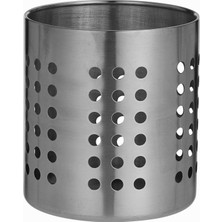 Hype Store Sepeti 'ordning' Besteckstaender Paslanmaz Çelik – Kuechenutensilienhalter – 12 cm Çap-13,5 cm Yükse