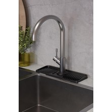 Hype Store Ata Home Musluk Matı Elastik Silikon Mutfak ve Banyo Için Lavobo Su Tutucu Musluk ve Batarya Matı, B