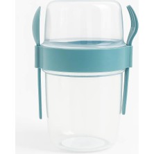 Hype Store Müsli ve Granola Kapsülü, 1100 ml Sızdırmaz Yoğurt Kabı, Take And Go Kaşıklı Granola Kabı, Pratik ve