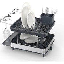 Hype Store Joseph Joseph Excel Paslanmaz Çelik 2 Katlı Bulaşıklık, Gri