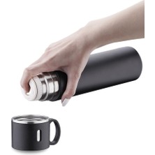 Hype Store Korkmaz A5564 Enjoy Termos 580ML. Siyah