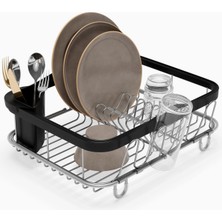 Hype Store Umbra Multi-Use Dish Rack Sinkin Çok Fonksiyonlu Tabak Standı Siyah/nikel, Metal, Büyük