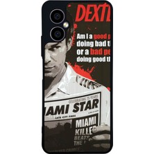 Scaleta Case Omix X5 Uyumlu Dexter Morgan Tasarımlı Glossy Mat Siyah Silikon Telefon Kılıfı