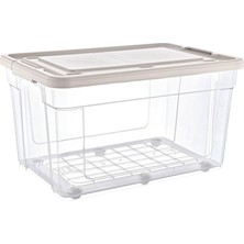 Hype Store Şeffaf Plastik Saklama Kabı, (60 Litre)