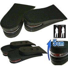 Özgürce 5 cm Hava Yastıklı Boy Uzatıcı Tabanlık Siyah