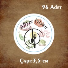 Simya Glow Afiyet OLSUN03 Yapışkanlı Etiket -Stickers