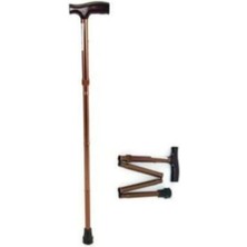 Özgürce Katlanabilir Çanta Boyu Baston, Kaymayan Lastik, Alüminyum Trekking Asası