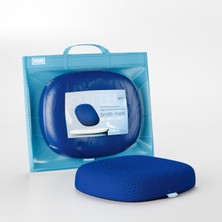 Özgürce Konforlu Visco Oturma Yastığı, Ortopedik, 45X44X8 Cm, Lacivert